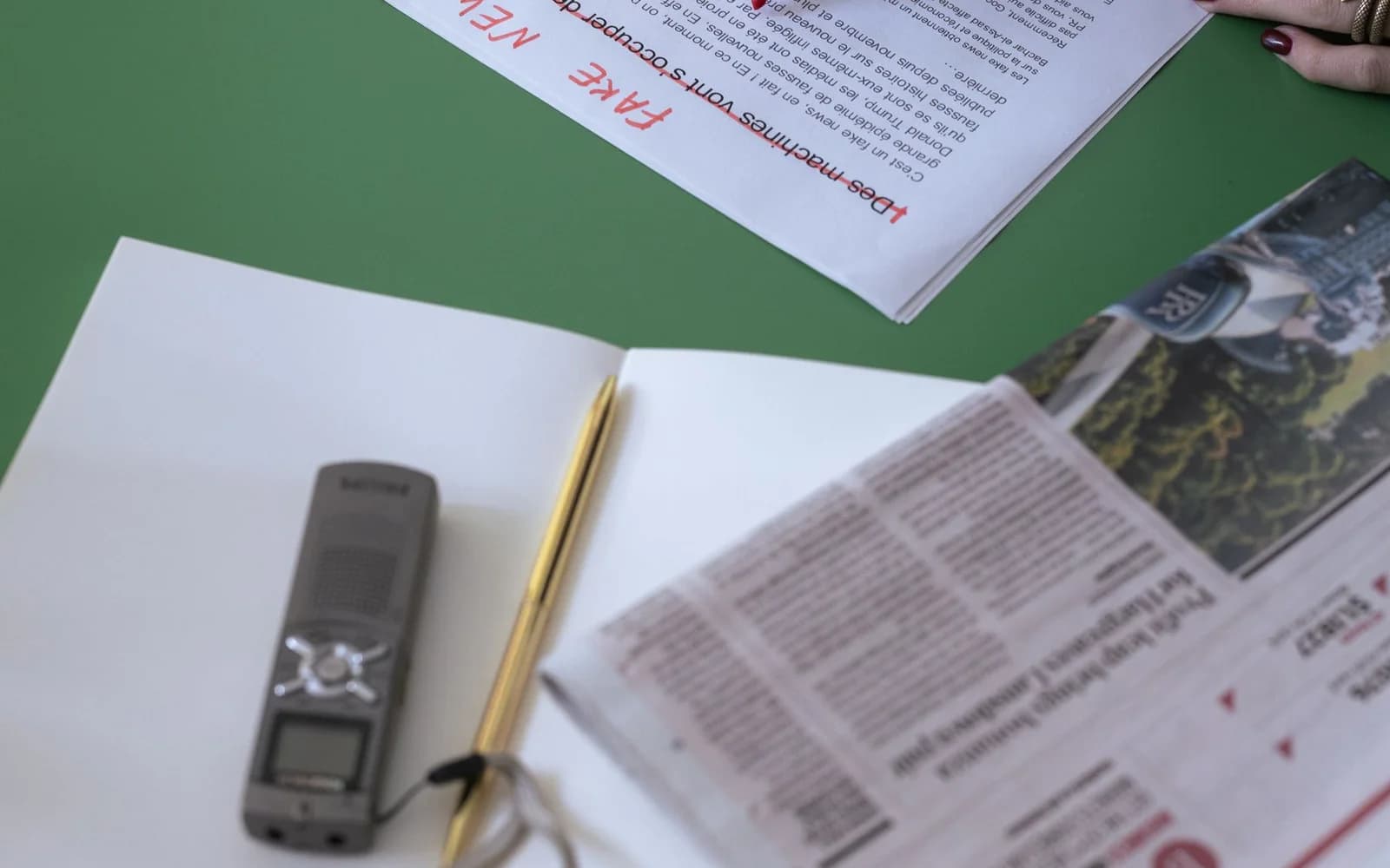 Editorial photograph: A Person Editing the Documents