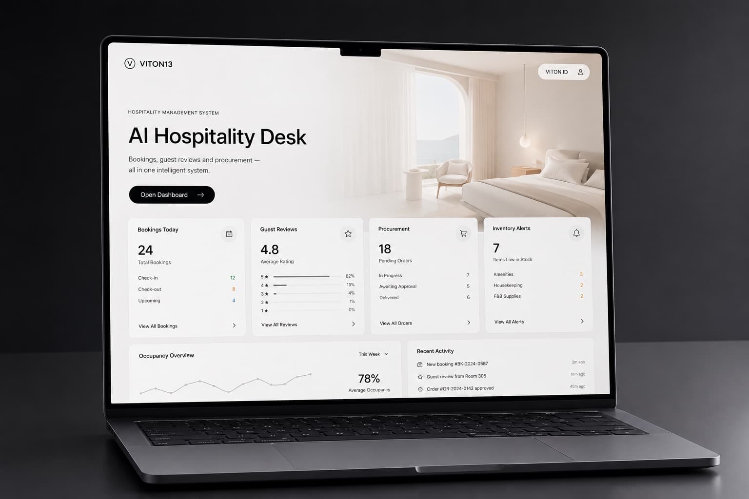 AI Hospitality Desk for Hotels & Restaurant Groups: a scene from the service