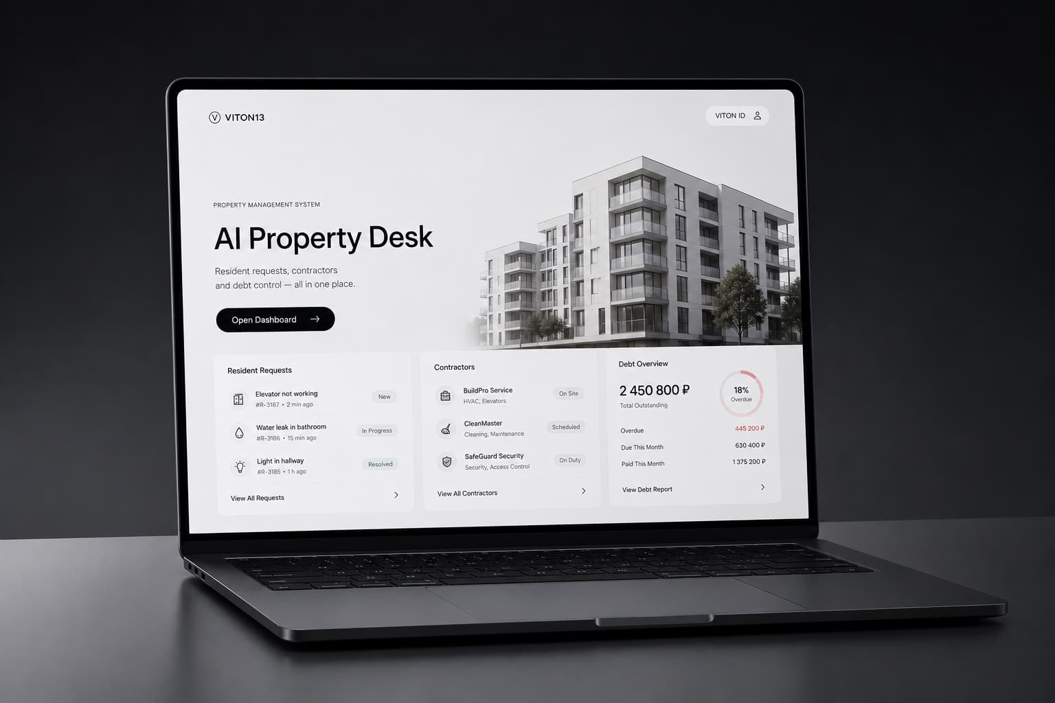AI Property Desk for Property Management: a scene from the service