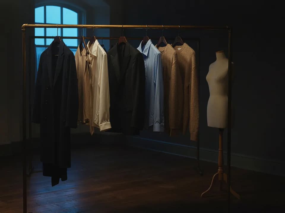 Signature capsule wardrobe package: a scene from the service