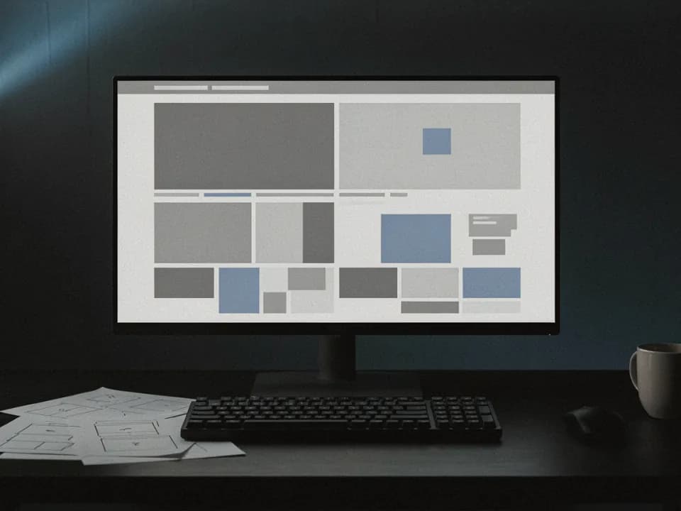 Corporate website design: a scene from the service