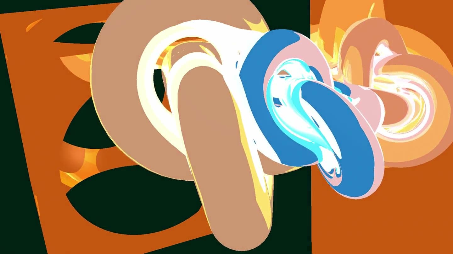 Motion graphics production scene